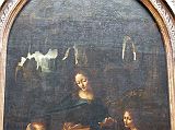 Paris Louvre Painting 1483-86 Leonardo da Vinci - The Virgin Of The Rocks